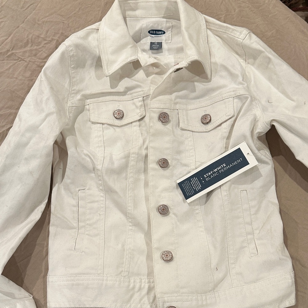 Old Navy white Denim Jacket
